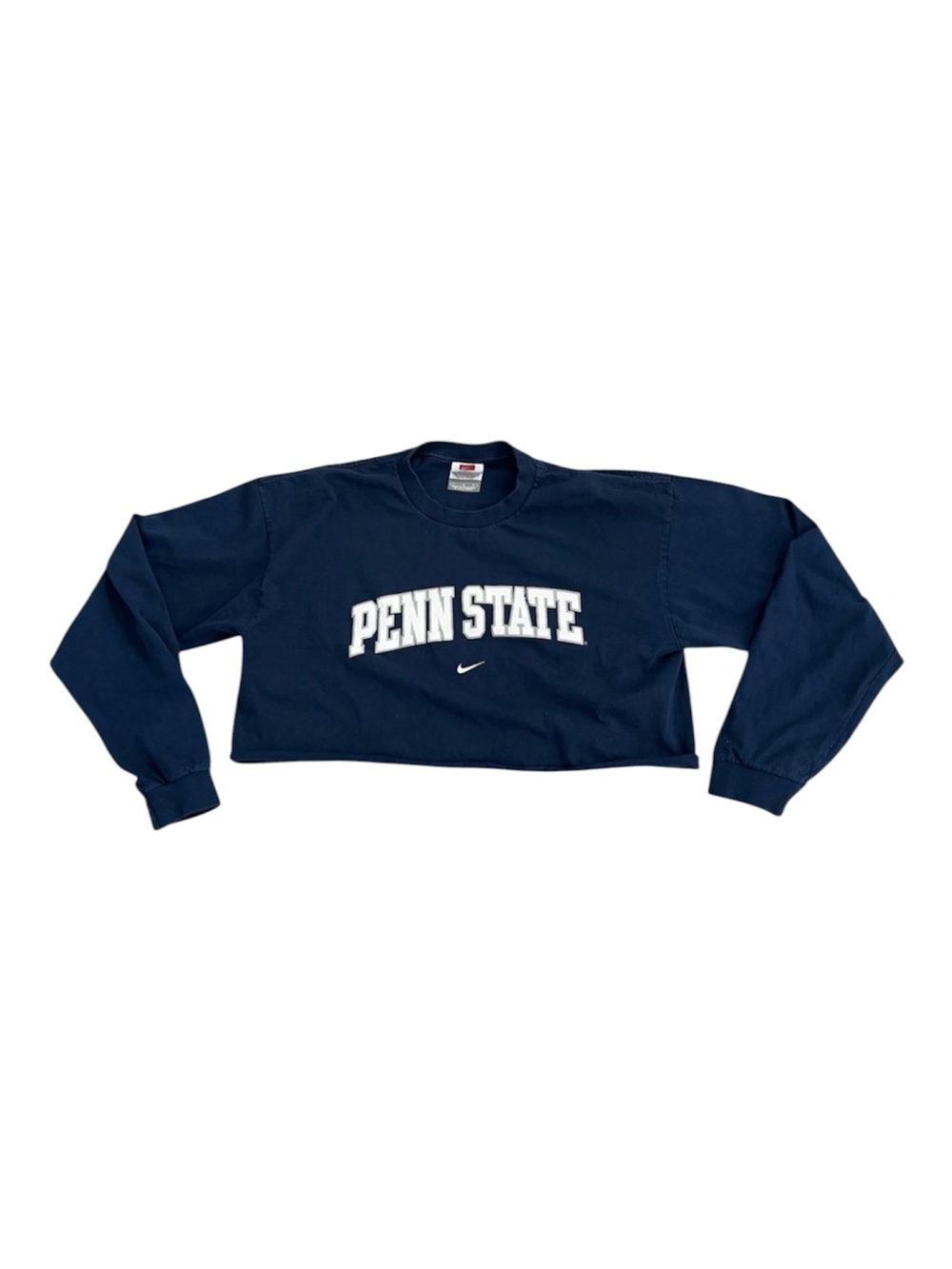 Vintage Nike Penn State University Cropped Long Sleeve Shirt